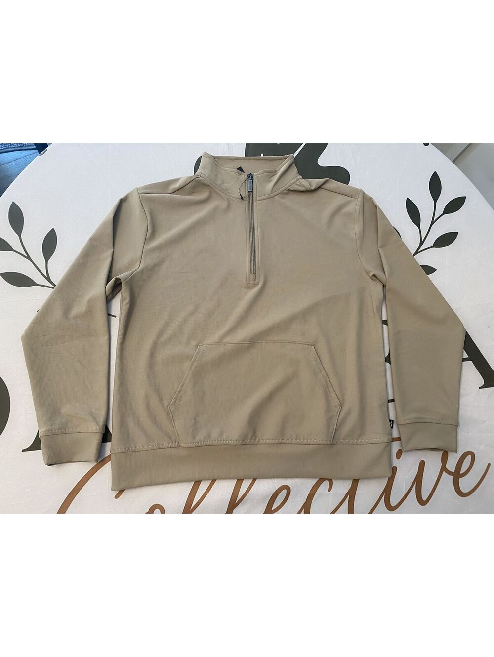 Skechers Men's Beige Half-Zip Pullover Sweatshirt Size L